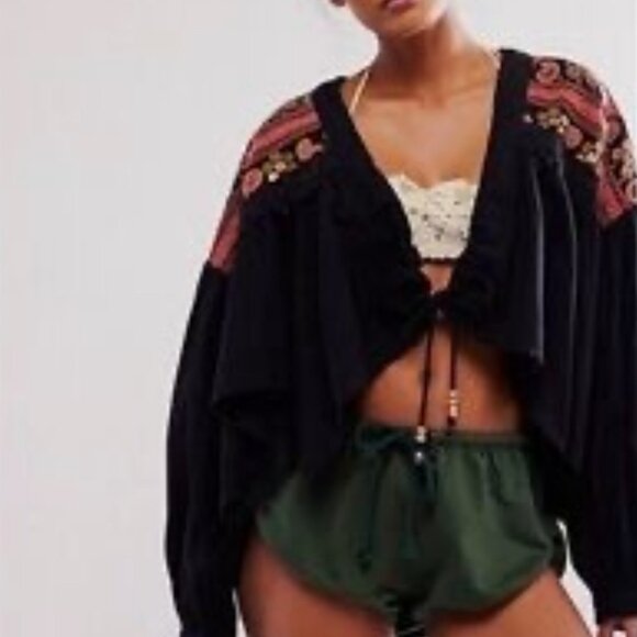 076 Free People Savannah Bed Jacket NWOT Oversized Size Small - Picture 2 of 3